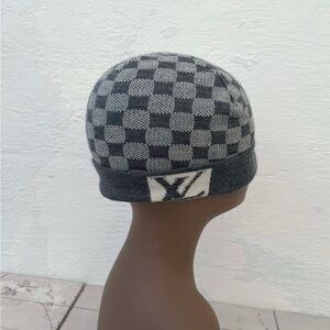 Louis Vuitton Gray Checkered Hat